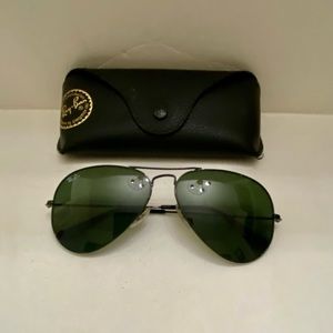 Ray-Ban Black Large Aviator Metal L2823 58-14 135 3N